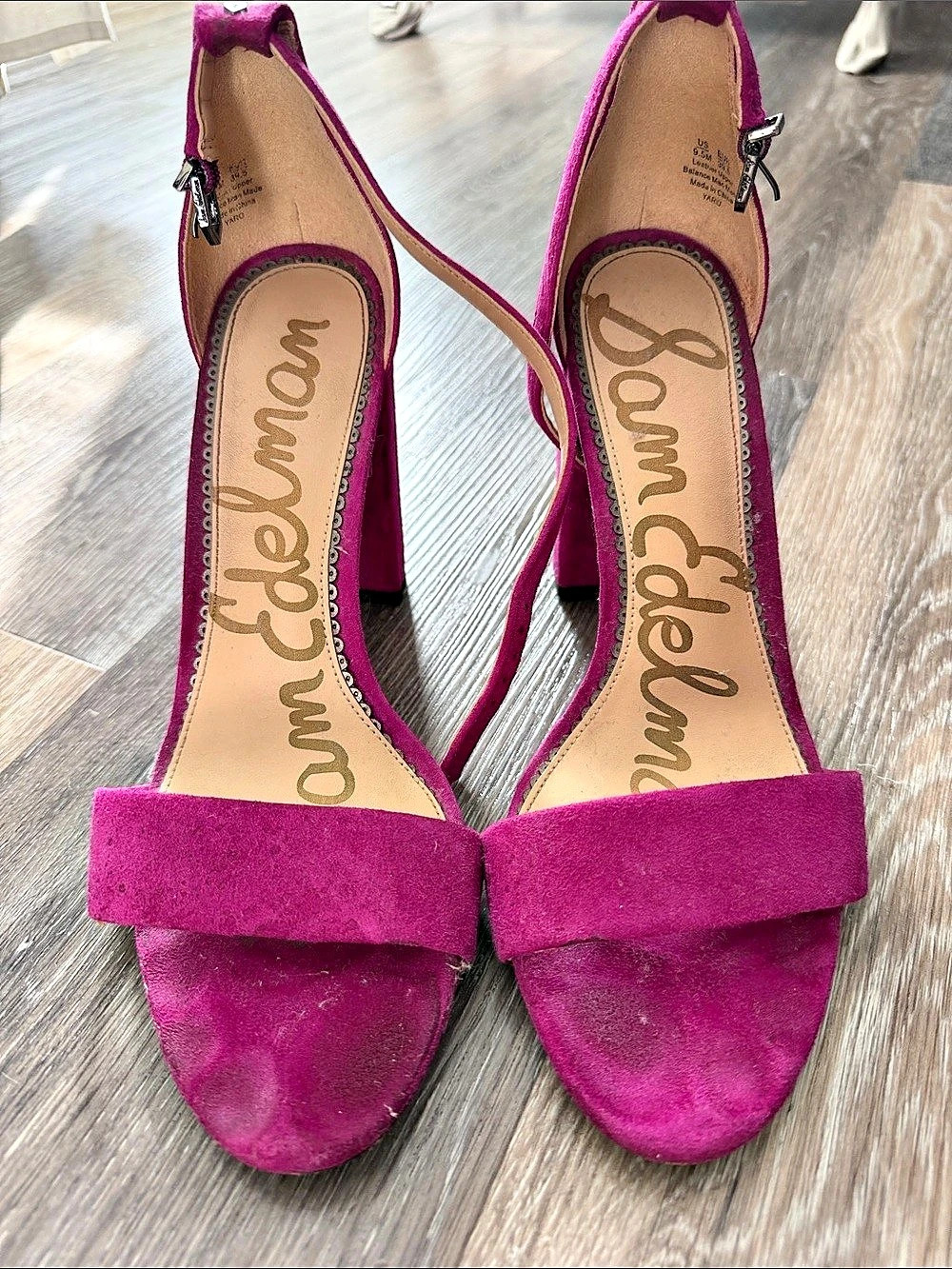 Sam Edelman Yaro Block Heel Sandal Pink Bow Heels